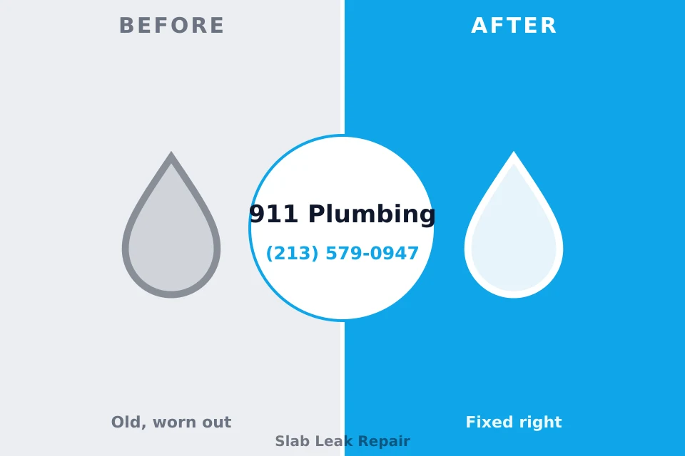 Before and after: plumbing repair Germantown, OH